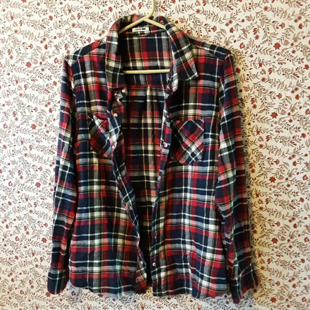 Levis Classic Snap-Button Up Flannel - image 3
